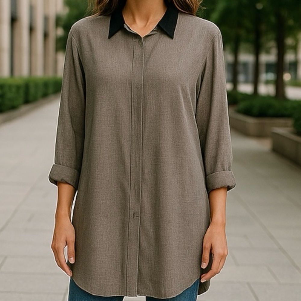 Pride & Joy | 3/4 sleeve, collared blouse